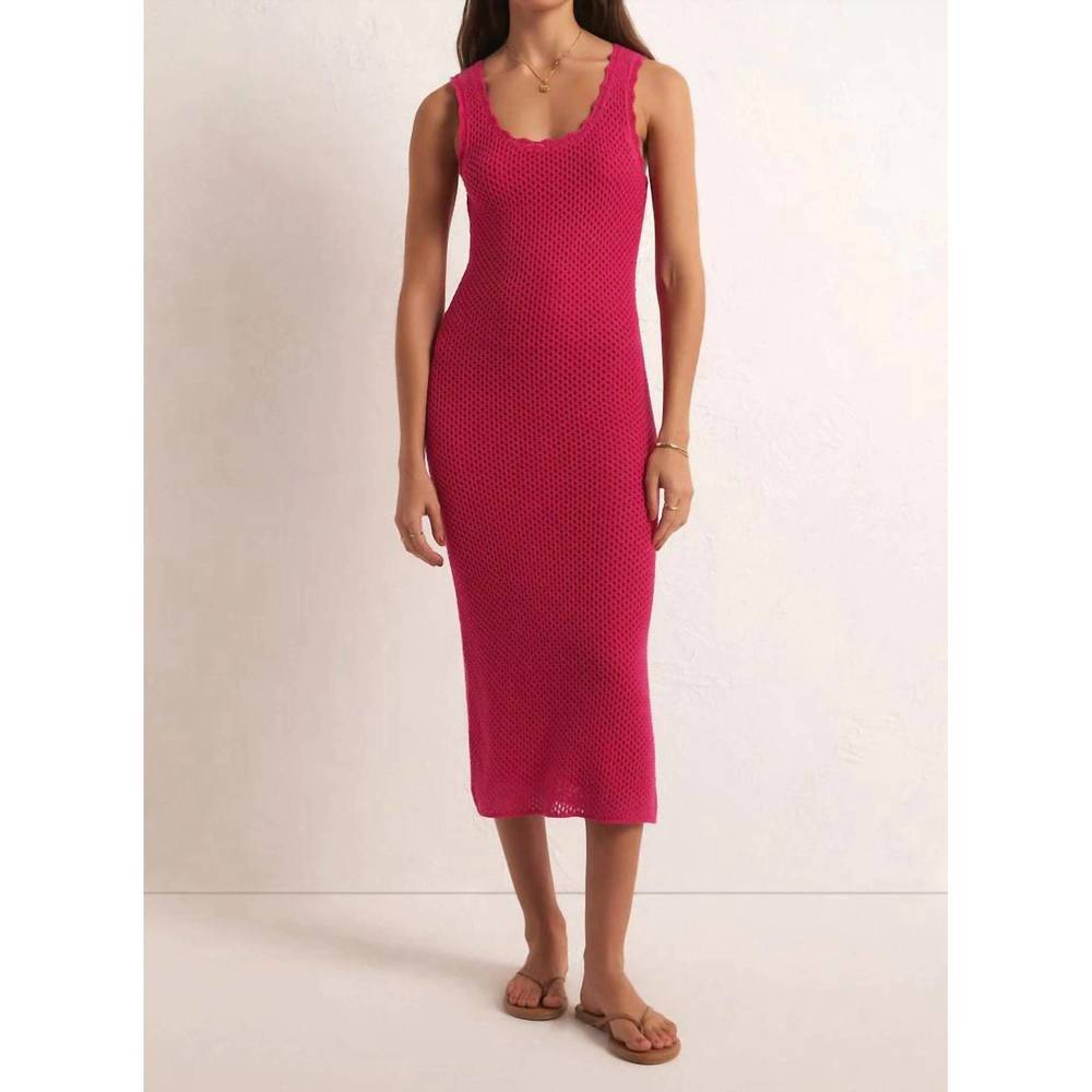 Z Supply Fuchsia Knit Maxi Dress